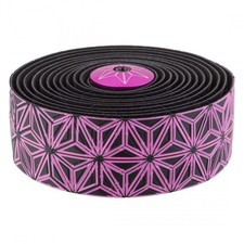 Supacaz Super Sticky Kush Star Fade Bar Tape Bicycle Bar Tape, 2160mm, Neon Pink