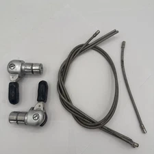 Vintage SunTour Bar End Shifters Barcon Pair Road Bike Friction Japan w/ Cables