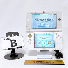 New Nintendo 3DS XL LL Pearl White Console Stylus Japan Tested Working Rank B