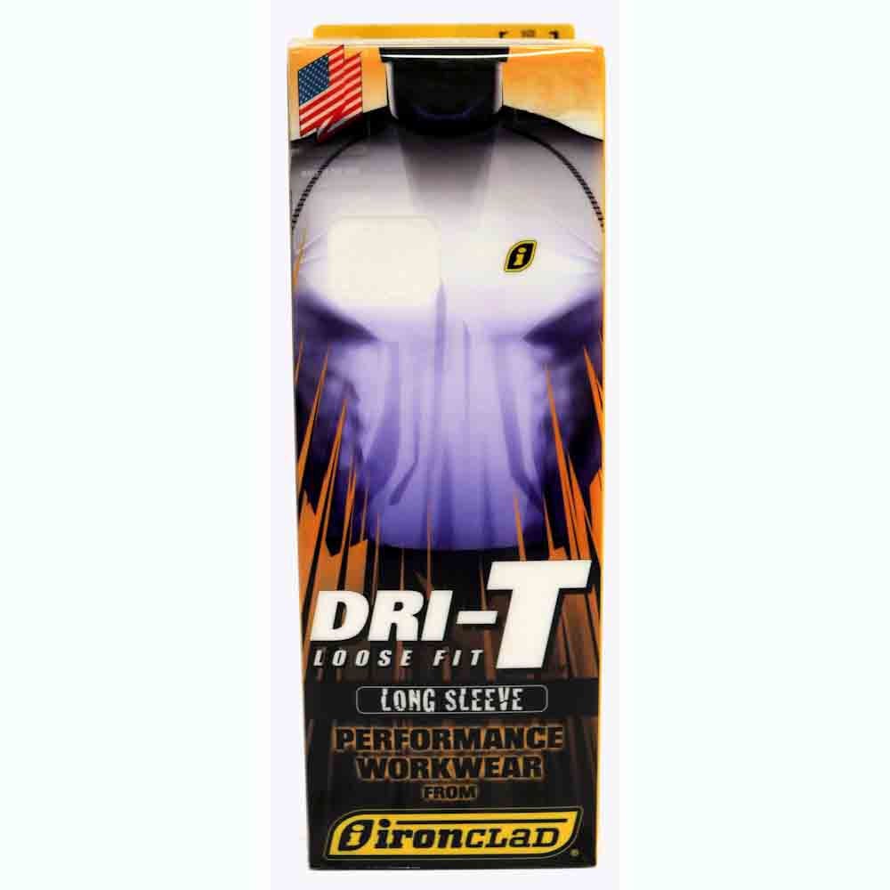 Мужская рубашка свободного кроя Ironclad Dri-T с длинным рукавом Performance Workwear белого цвета - XL 5390₽