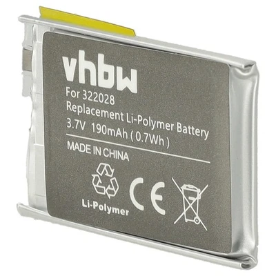 VHBW Battery for TomTom Golfer 1 190mAh 3.7V