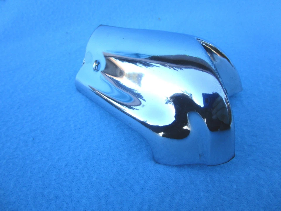 1964-65 GTO Lemans Convertible Chrome Header Side Caps - OEM Pair Foto 3 de 4