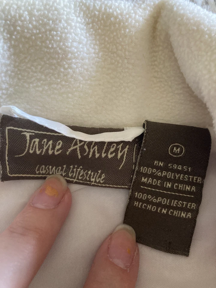 Jane Ashley Light Pink Puffer Vest Fill Zip With Pockets Size Medium - Image 2 of 4