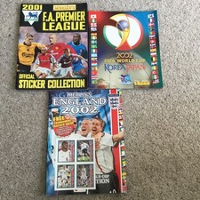 2001/02 Merlin & Panini Football Sticker Albums Premier League & World Cup Japan