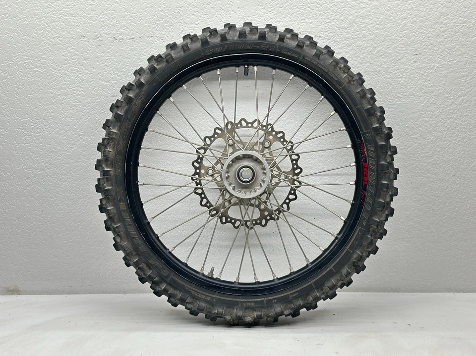 2017 Yamaha YZ450F Excel conjunto de rodas dianteiro traseiro 21/19 polegadas aro preto cubo de roda dentada - Imagem 2 de 4