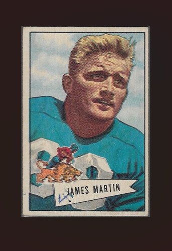 Jim Martin #52 1952 Bowman Small card