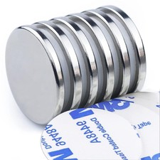 DIYMAG Powerful Neodymium Disc Magnets with Double-Sided 6P-0.12"H, Silver