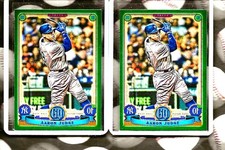 AARON JUDGE 2019 TOPPS GYPSY QUEEN #300 GREEN VARIATION  2-CARD LOT