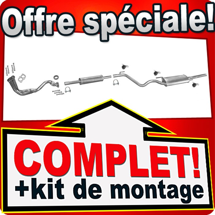 Silencieux échappement VW Golf 3 III Variant 1.4 60CH break 1993 1994 essence