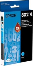 EPSON 802 DURABrite Ultra Ink High Capacity Cyan Cartridge T802XL220-S 