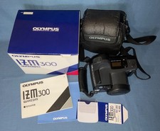 Olympus IZM 300 quartz date film camera user manual box Japan Vtg UNTESTED