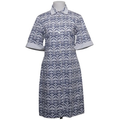 Alterra, Blusenkleid, Größe: 40, Blau/Weiß, Baumwolle/Elasthan, Blumen #yau