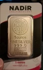 Nadir 1 Oz Fine Silver Bar In An Assay Package