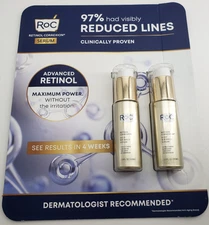Roc Retinol Correction Deep Wrinkle Serum 2 Pack 1oz each NEW