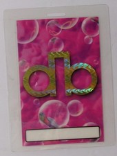 Vintage 1995 Outside David Bowie Concert Tour Laminated Backstage Pass Pink