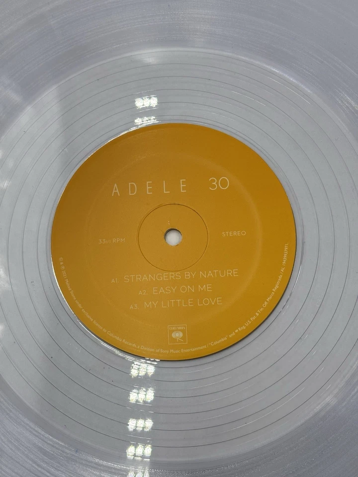 Adele 2 LP Record Set 2 12" No Cover Sleeves Damaged Record Good Condition - Image 3 of 4