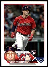 Tyler Freeman 2023 Topps #462 Guardians MLB READ FREE SHIPPING AutographDen