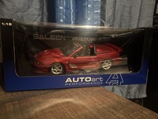 Scale 1/18 Autoart Rare 1998 Ford Mustang Saleen S351 Red Convertible READ