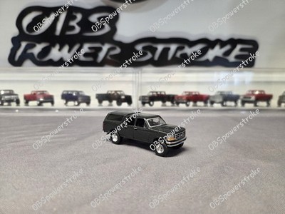 Customized 1996 Ford Centurion Bronco Crew Cab 1/64 Diecast Truck OBS Black