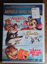 Amblin Entertainment Animated Family Favorites 3-Movie Collection DVD, 2007 New