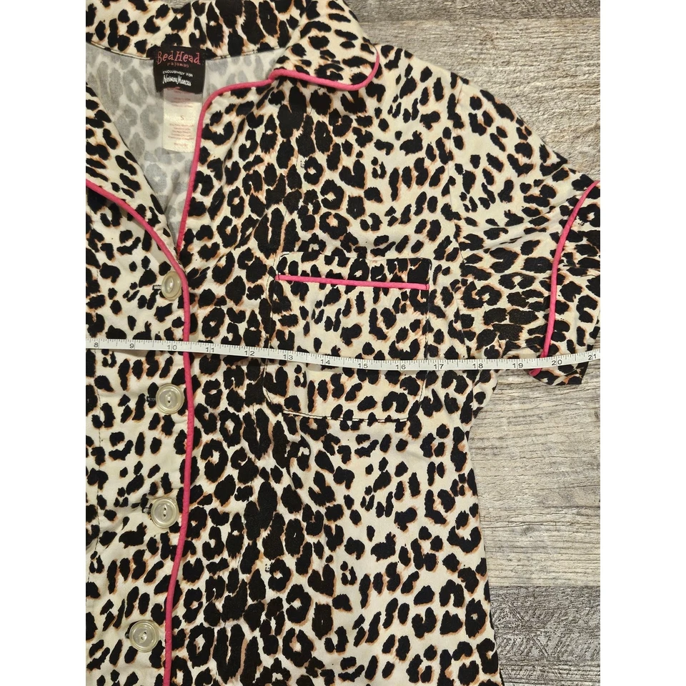 Кровать голова neiman Маркус гепард печать короткая пижама комплект большой - Изображение 4 из 4