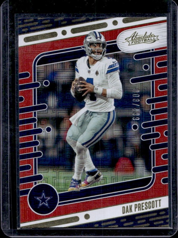 2024 Panini Absolute Dak Prescott Red Squares #/499 Cowboys
