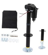 USA 12V Electric RV Trailer Tongue Jack 3500LB Lift Capacity 18in Travel + 