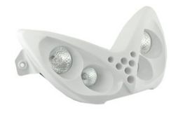 Masque optique 4 halogènes Nitro Aerox blanc, phare tuning avant pour scooter 50cc