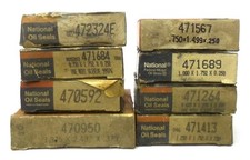 FEDERAL MOGUL NATIONAL OIL SEAL LOT OF 8, 470950, 470592, 471684, 472324E