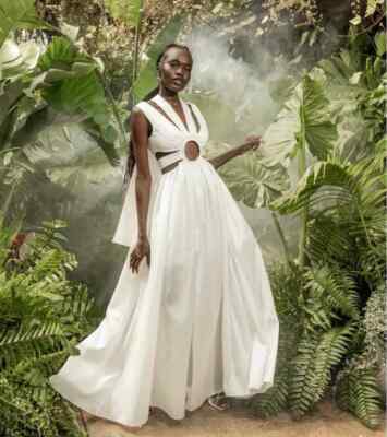 NWT $749 Helen O'Connor Solstice Dress Ivory Wedding 2 | eBay