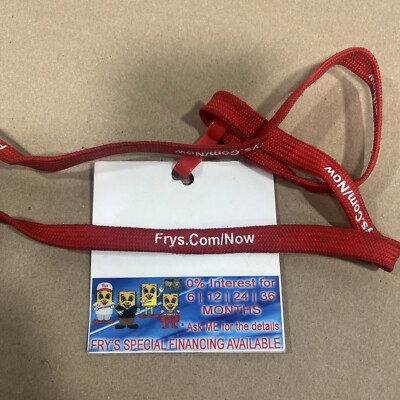 Fry s Electronics **ORIGINAL** Lanyard + Financing Badge