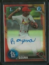Raffy Ozuna 2016 Bowman Chrome Auto #/25 RC Orange Refractor St. Louis Cardinals