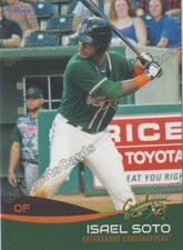2016 Greensboro Grasshoppers Isael Soto RC Rookie Marlins