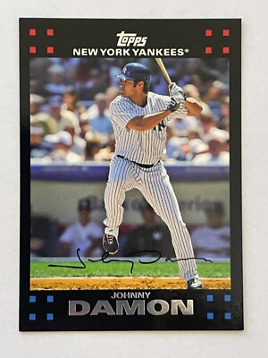 2007 TOPPS JOHNNY DAMON #196 OUTFIELD LOS ANGELES DODGERS BASEBALL CARD