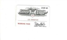 1977 American League Working Pass.  Facsimile signature, Lee MacPhail