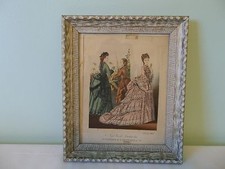1873 Framed New York Fashions Color Prints by E. Butterick Co