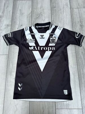 T-Shirt Rumpf FC Hummel Rugby League 2022 schwarz Heim | Kind Jungen 14 Jahre Set