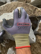 SOTERIA JEN-1214 EN388 Ultimate Nitrile Coated Gloves *Large* - Grey/Black