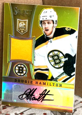DOUGIE HAMILTON RC #3/10 GOLD PRIZM JERSEY RAINBOW REFRACTOR SELECT #293 ROOKIE