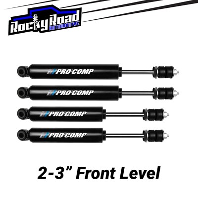 Pro Comp Pro-X Shocks (Set of 4) for 2014-2024 Ram 2500 4WD w/ 2-3  Front Level