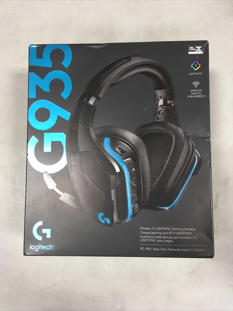 Logitech G935 Wireless DTS X 7.1 Surround Sound LIGHTSYNC RGB PC Gaming Headset