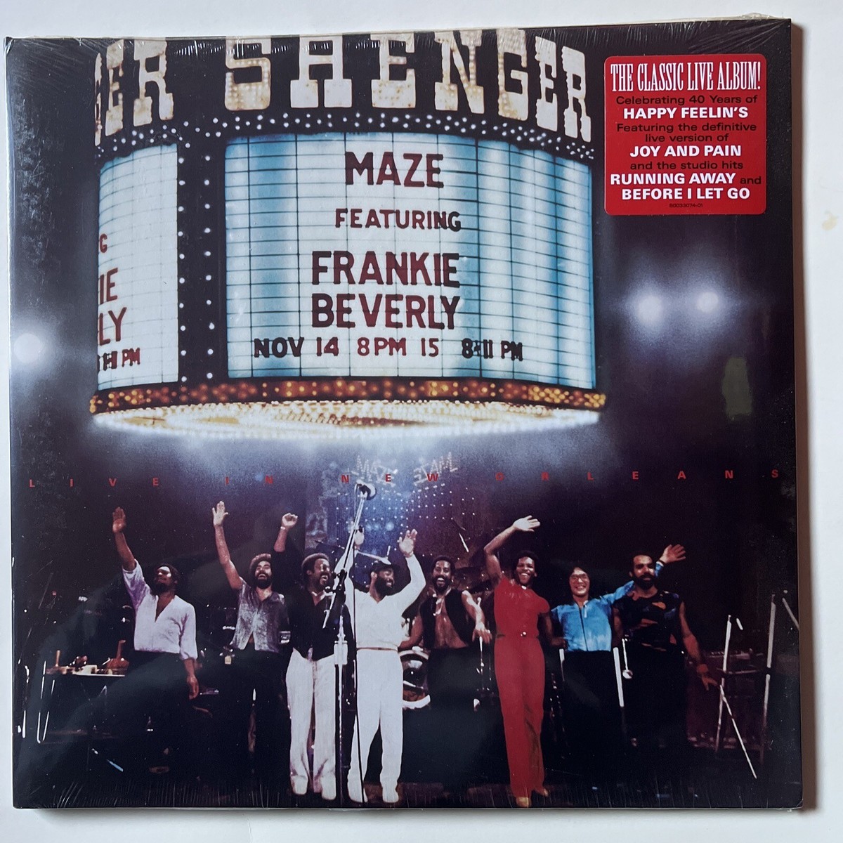 MAZE FEATURING FRANKIE BEVERLY, LIVE IN NEW ORLEANS. Sealed. Mint
