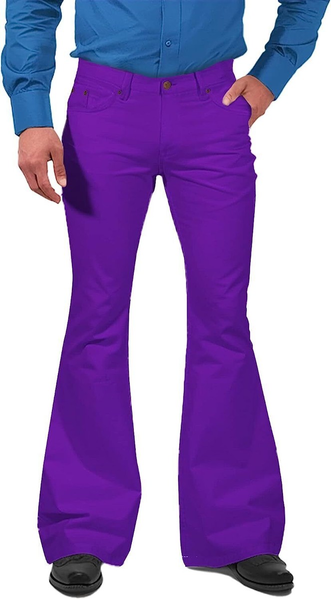 【VINTAGE】 70s flare slacks ベルボトム Vintage 70s Disco Pants Metallic Bell Bottom Flare High