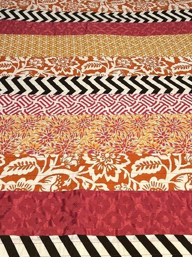 Seventeen Comforter Full Queen With Shams Size Multicolor Pink Brown Orange - Picture 4 of 12