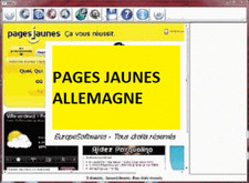 EUROPESOFTWARES : LOGICIEL EXTRACTION DES PAGES JAUNES - ALLEMAGNE