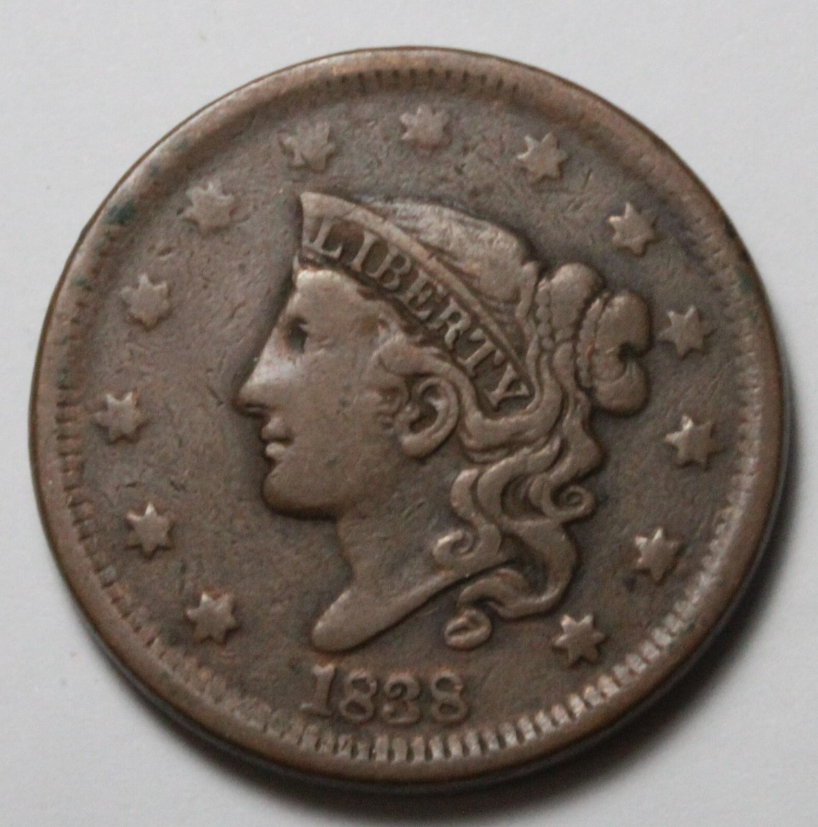 1838 Large Cent UM604 | eBay