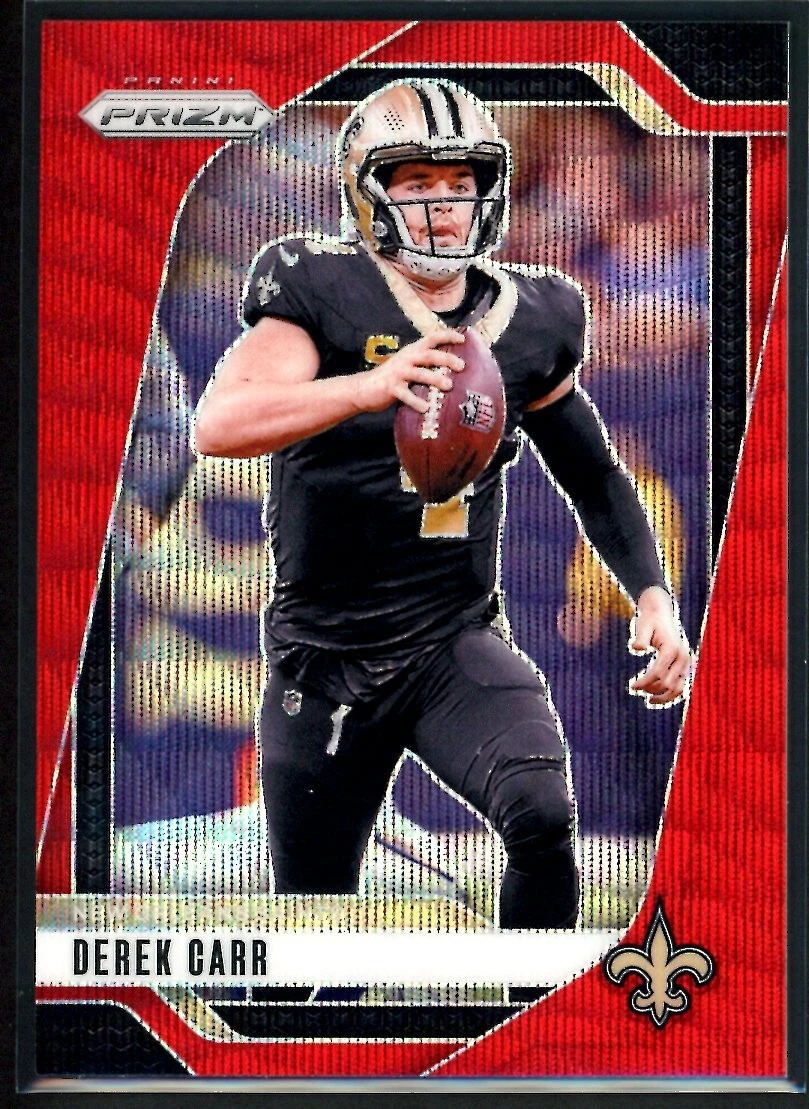 2024 Panini Prizm Derek Carr #203 Red Wave Prizm  /149