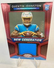 QUENTIN JOHNSTON 2023 CERTIFIED FOOTBALL NEW GENERATION ROOKIE 117/199  (TR)