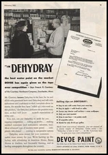 1943 Courtney Hardware Store Dorchester Massachusetts Photo Devoe Paint Print Ad