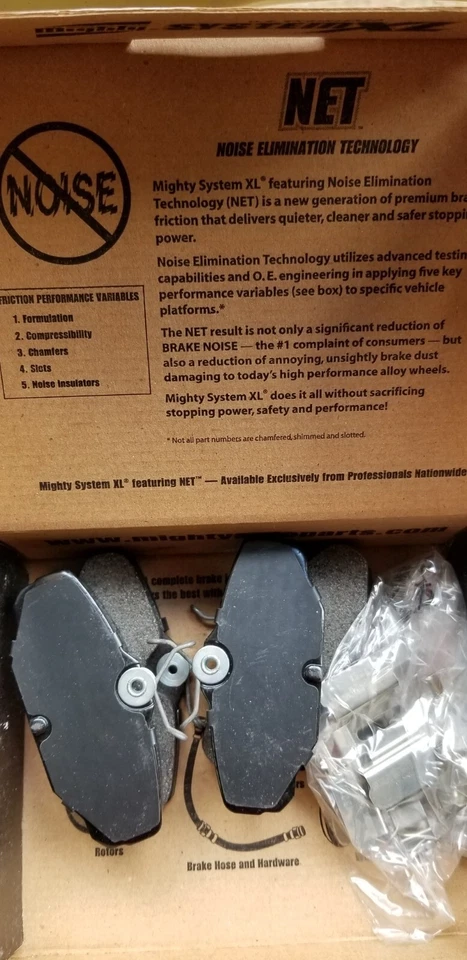 Pastillas de freno de disco MIGHTY System XL XL610 para Ford, Lincoln, Mercury Foto 4 de 4